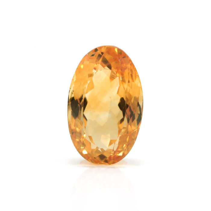 GACT61 (1) Yellow Citrine 7.01 Carat (7.71 Ratti) - Image 1