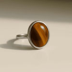 Tigers Eye Sterling Silver Ring