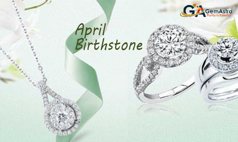 April Birthstone Diamond White Sapphire