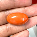 Natural Japanese Coral 29.70 Carat (32.67 Ratti) Moonga - Image 4