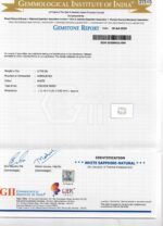 Natural White Sapphire 5.77 Carat 6.33 Ratti) - Image 2