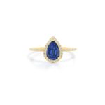 Vintage Blue Sapphire Engagement Ring - Image 4