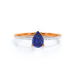 Natural Blue Sapphire Engagement Ring - Image 7