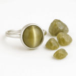 Cats Eye Oval Sterling Silver Ring - Image 3