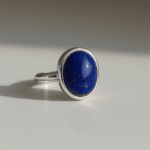 Lapis Lazuli Oval Sterling Silver Ring