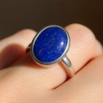 Lapis Lazuli Oval Sterling Silver Ring - Image 3