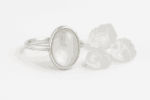 Moonstone Oval Sterling Silver Ring - Image 3