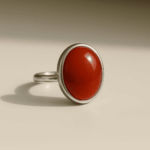 Red Agate (Yamni Hakik) Sterling Silver Ring