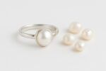 South Sea Pearl Round Sterling Silver Ring - Image 3