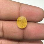 Yellow Sapphire 6.02 Carat (6.04 Ratti Pukhraj)