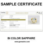 Bi Color Sapphire 6.20 Carat (Pitambri 3.30 Ratti) - Image 2