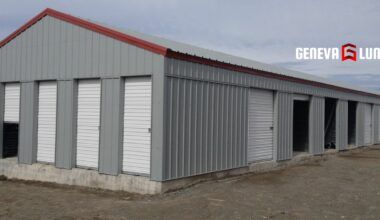 Prefabricated steel store units