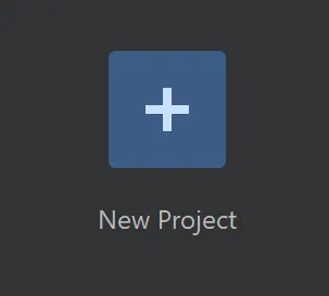 New Project Button