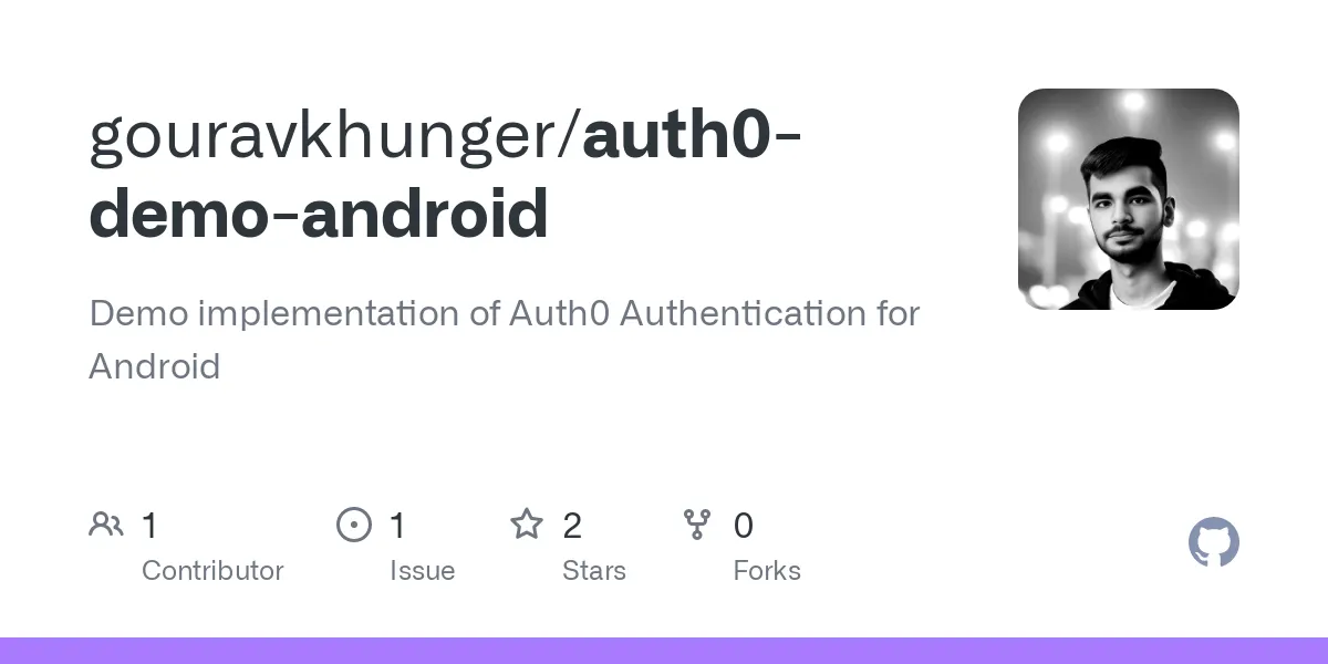 Preview image of gouravkhunger/auth0-demo-android | github.com