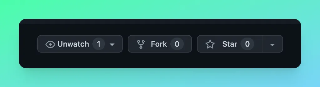 Fork button on GitHub