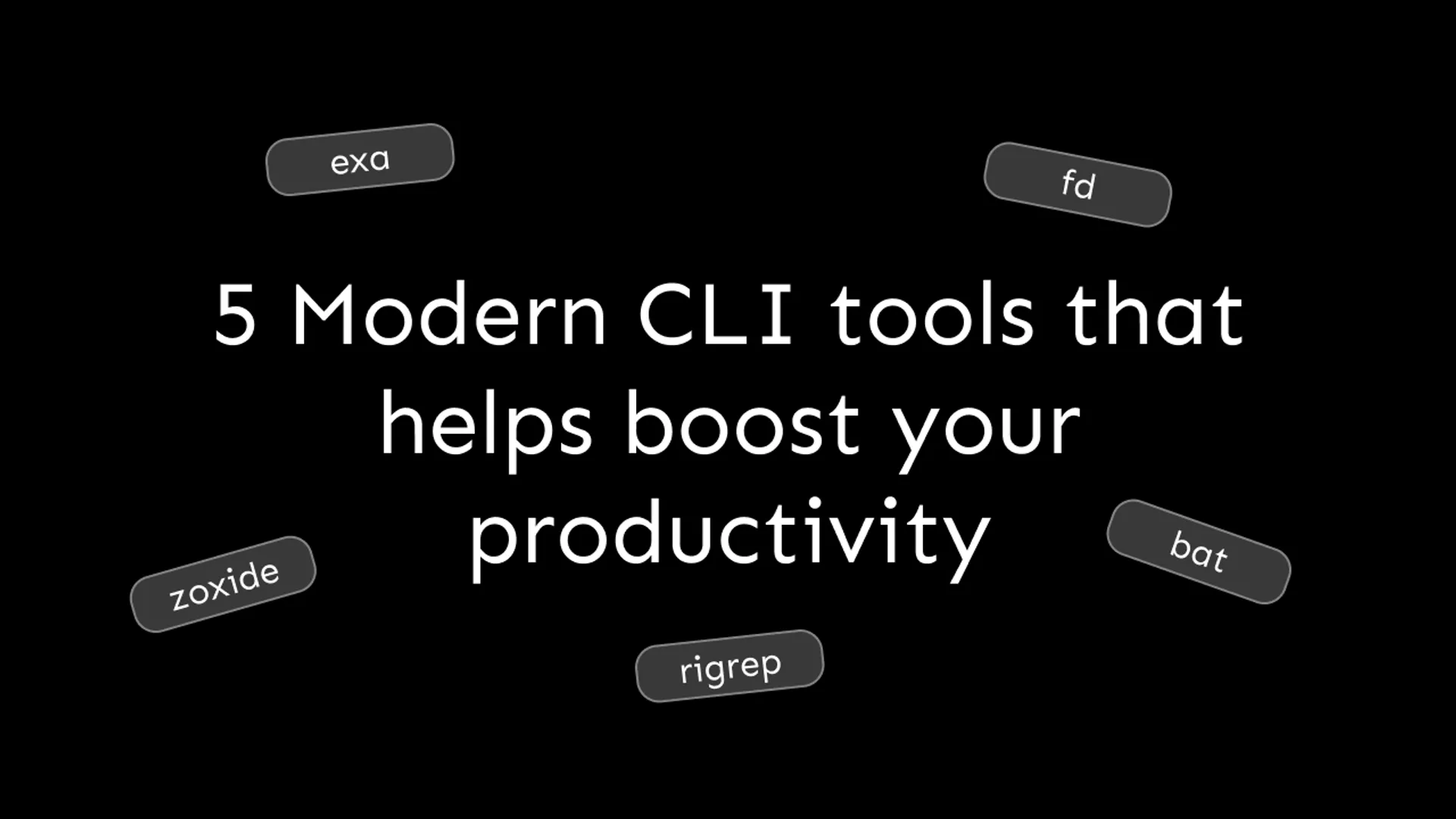 5 Modern CLI tools that will help boost your productivity