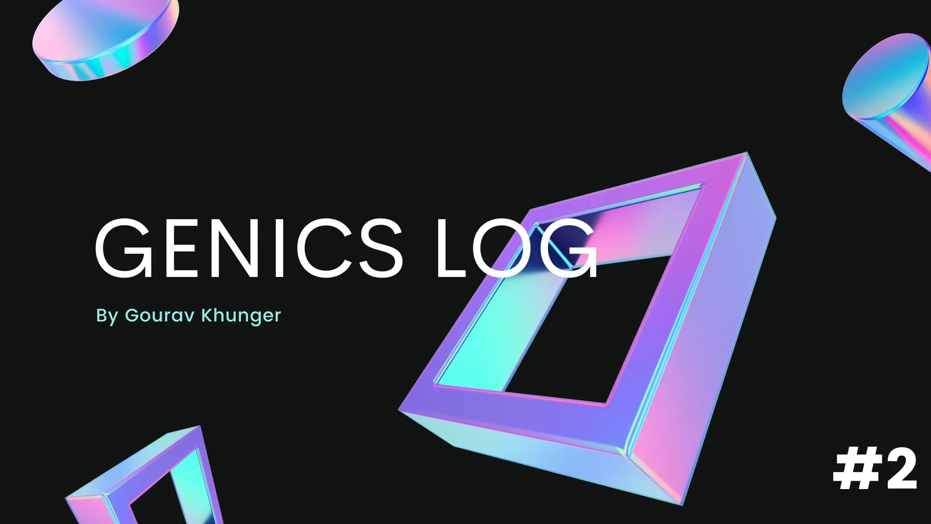 Genics Log #2: Sponsorship from Vercel, Theme updates, Organic Growth and more