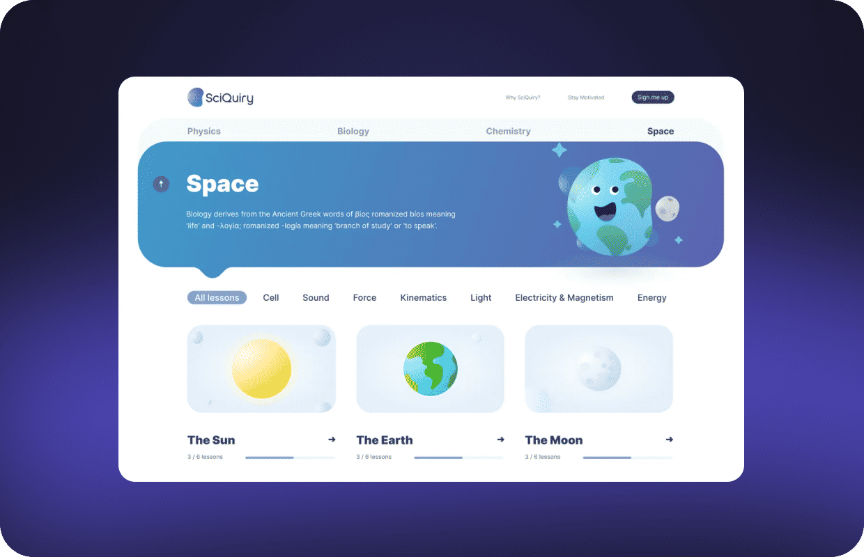 SciQuiry: AI-powered eLearning platform 3 Picture 10