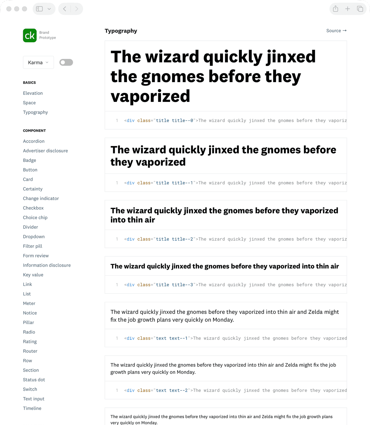 Credit Karma design system