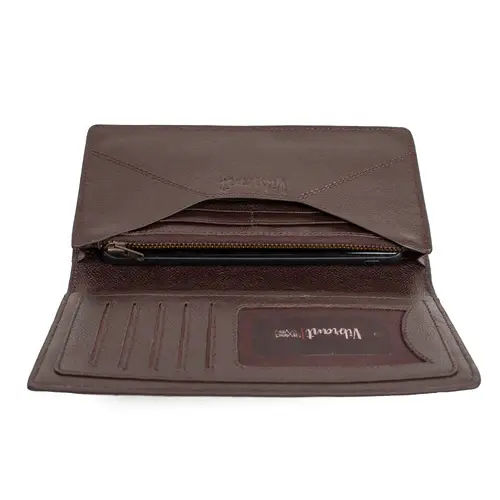 Leather Men Long Wallet