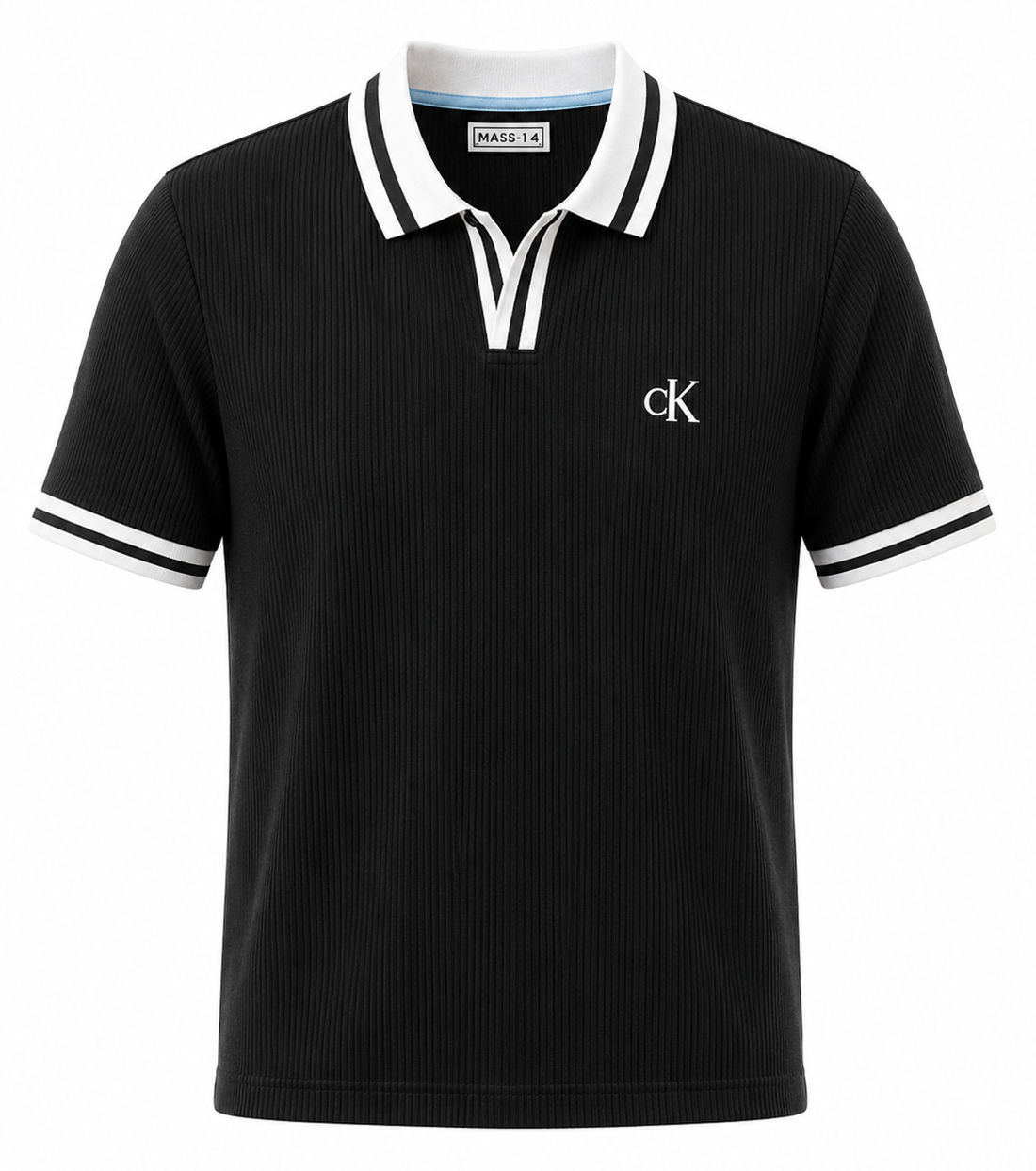 Old Money Polo T-Shirt (Black)