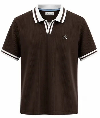 Old Money Polo T-Shirt (Chocolate)