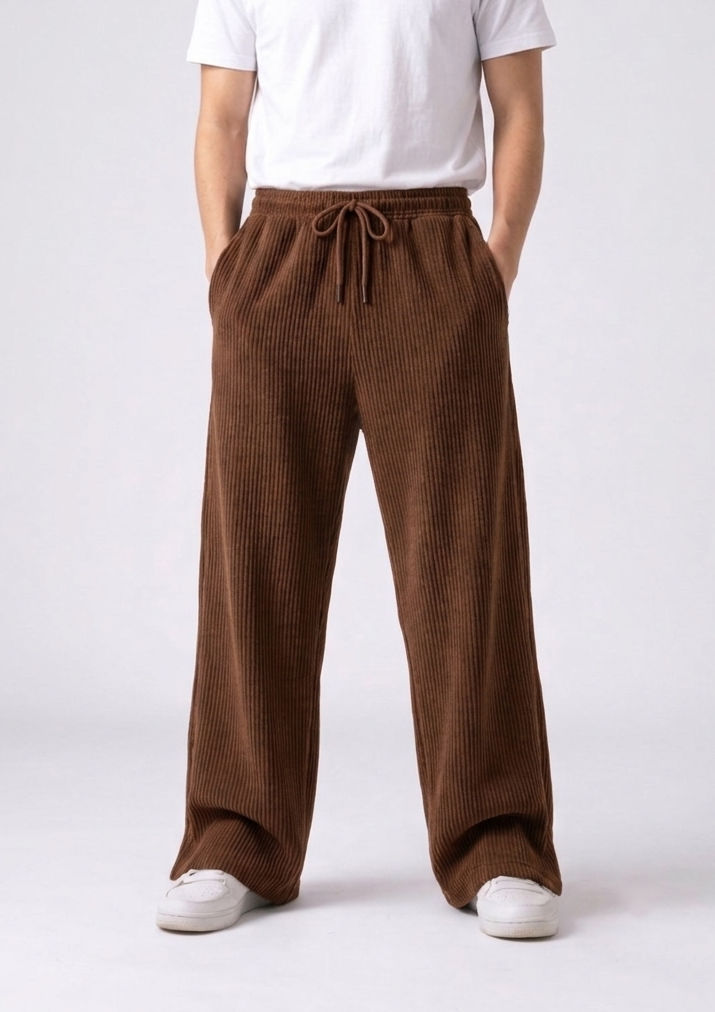 Premium Brown Corduroy Baggy Pant