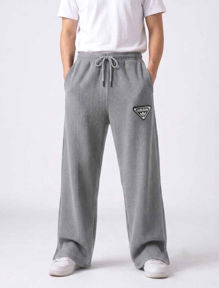 Premium Gray Corduroy Baggy Pant