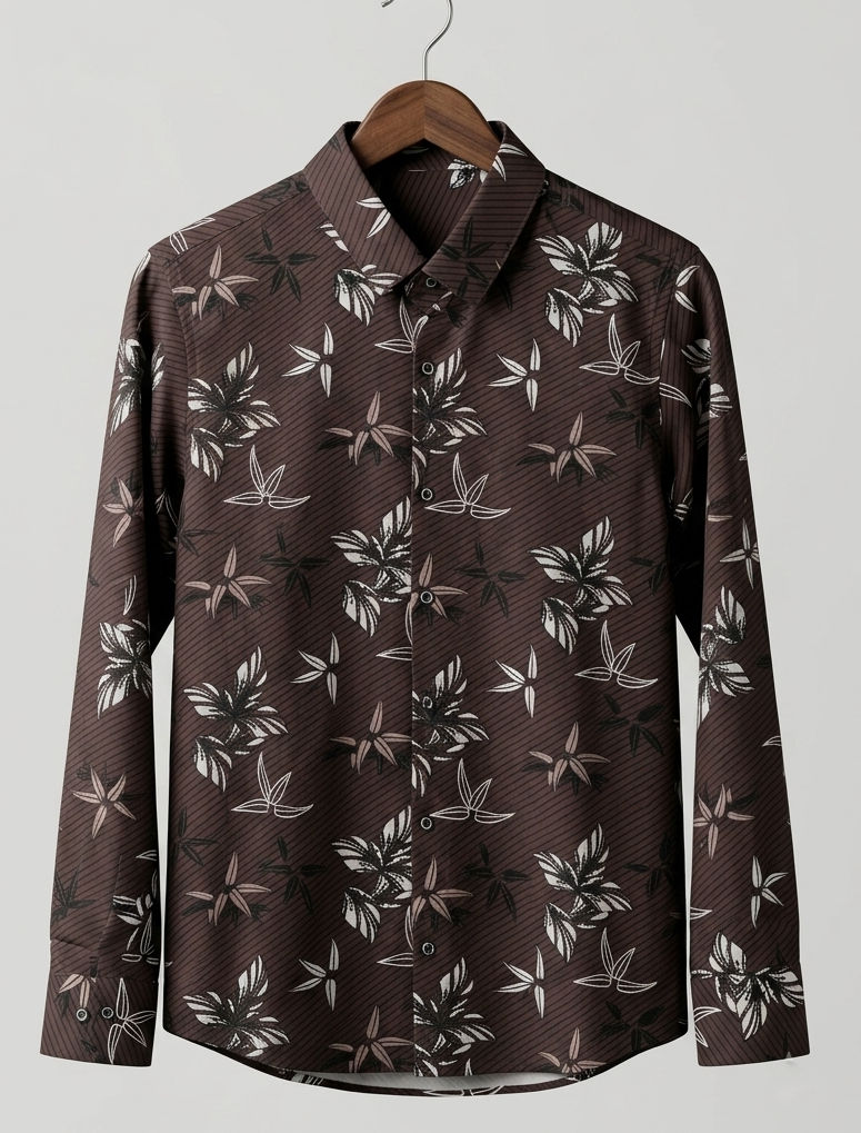 Premium Floral Print Full Sleeve Shirt