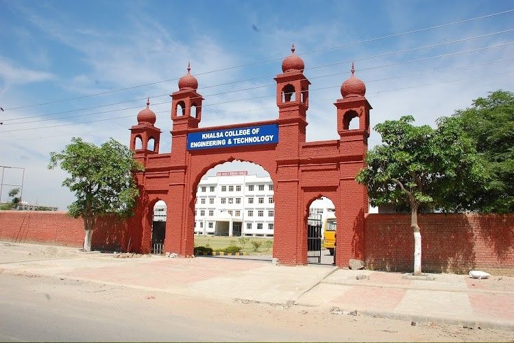Khalsa College of Engineering & Technology Amritsar – slide 1