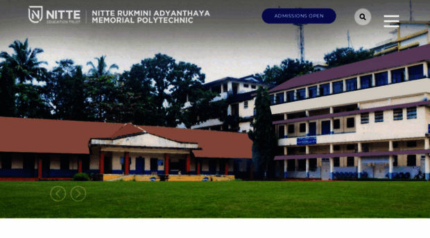 Nitte Rukmini Adyanthaya Memorial Polytechnic Udupi – slide 1