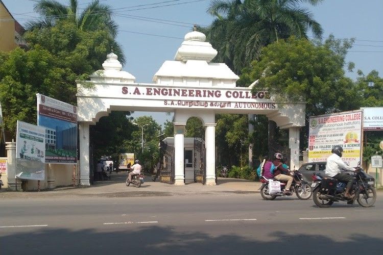 S.A. Engineering College Chennai – slide 1