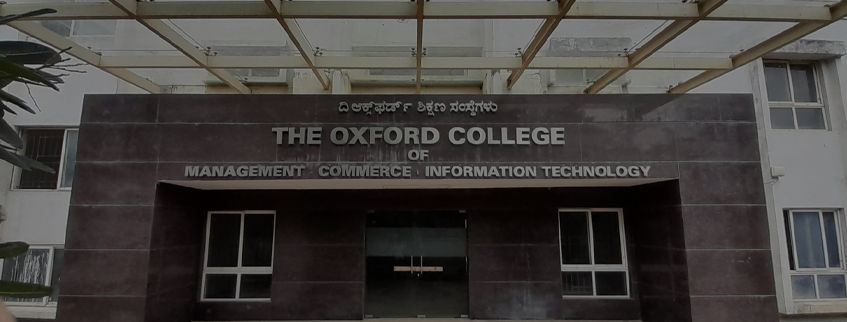 The Oxford College of Business Management Bangalore β slide 1