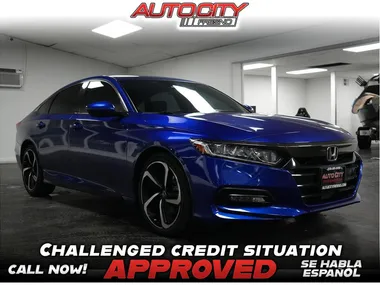 BLUE, 2018 HONDA ACCORD Image 7