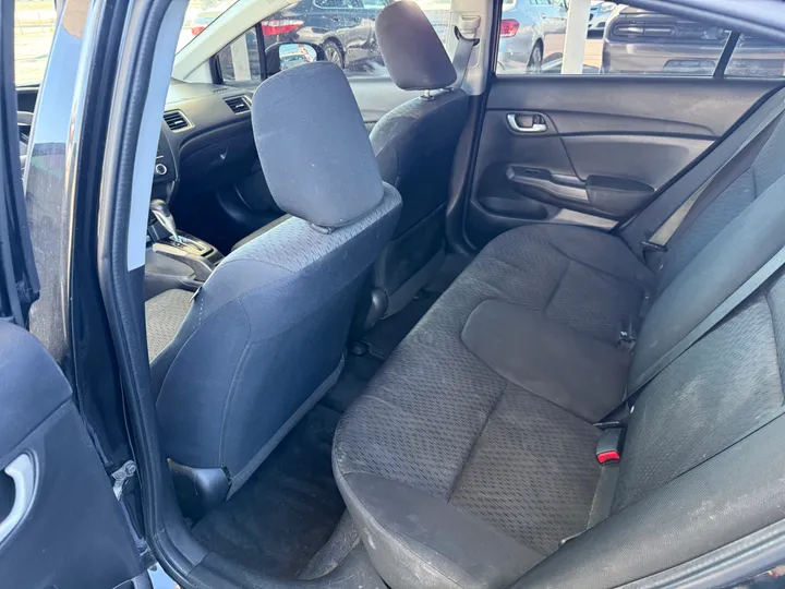 BLACK, 2015 HONDA CIVIC Image 9