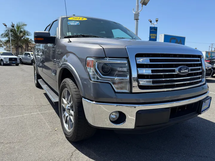 GRAY, 2014 FORD F150 SUPERCREW CAB Image 4