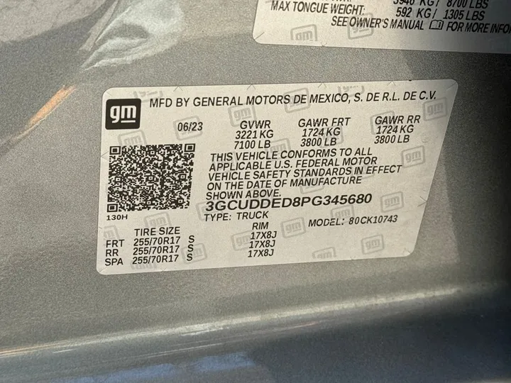 Sterling Gray Metallic, 2023 CHEVROLET SILVERADO 1500 Image 29