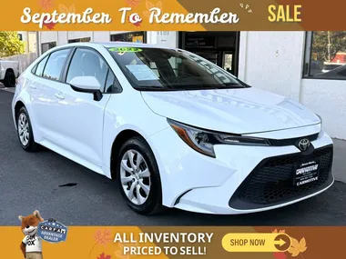 White, 2022 TOYOTA COROLLA Image 