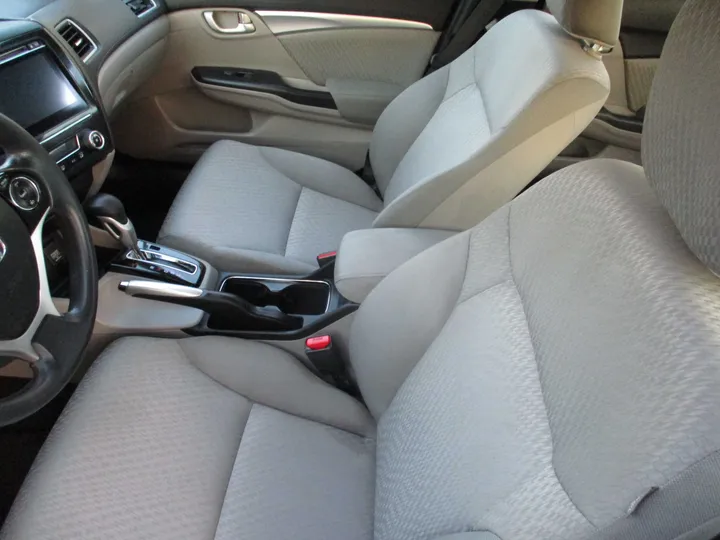 SILVER, 2015 HONDA CIVIC Image 12