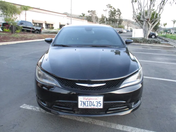 BLACK, 2015 CHRYSLER 200 Image 2