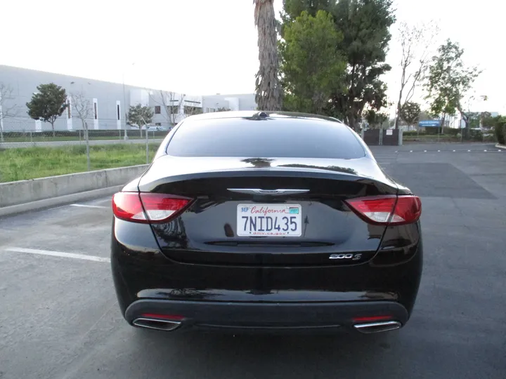 BLACK, 2015 CHRYSLER 200 Image 6