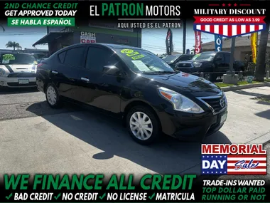 BLACK, 2015 NISSAN VERSA Image 7