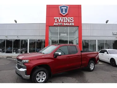 BURGUNDY, 2019 CHEVROLET SILVERADO 1500 DOUBLE CAB Image 8