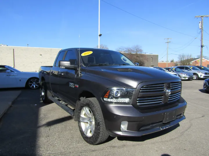 GREY, 2017 RAM 1500 QUAD CAB Image 3