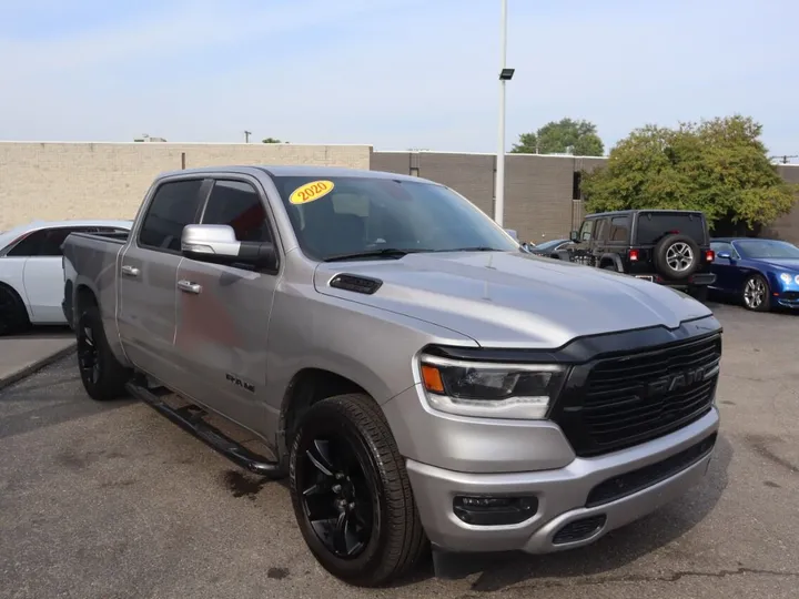 GRAY, 2020 RAM 1500 CREW CAB Image 4