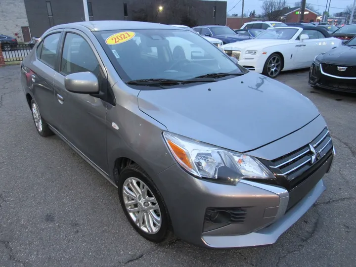 GRAY, 2021 MITSUBISHI MIRAGE G4 Image 4