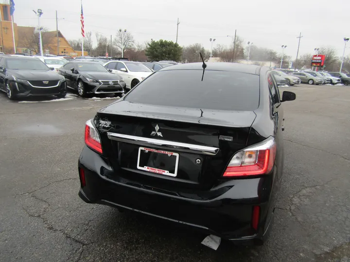 BLACK, 2021 MITSUBISHI MIRAGE G4 Image 5