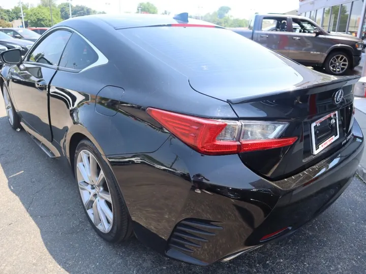 BLACK, 2016 LEXUS RC Image 8