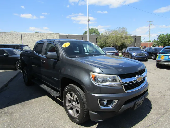 GRAY, 2015 CHEVROLET COLORADO CREW CAB Image 4