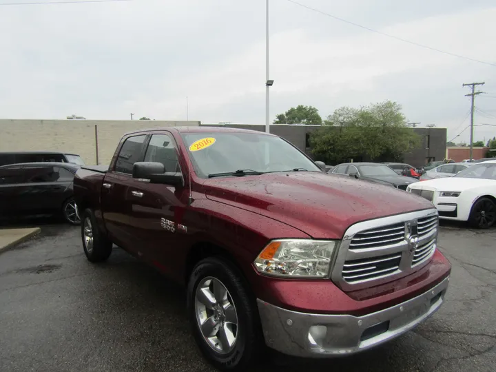 RED, 2016 RAM 1500 CREW CAB Image 4